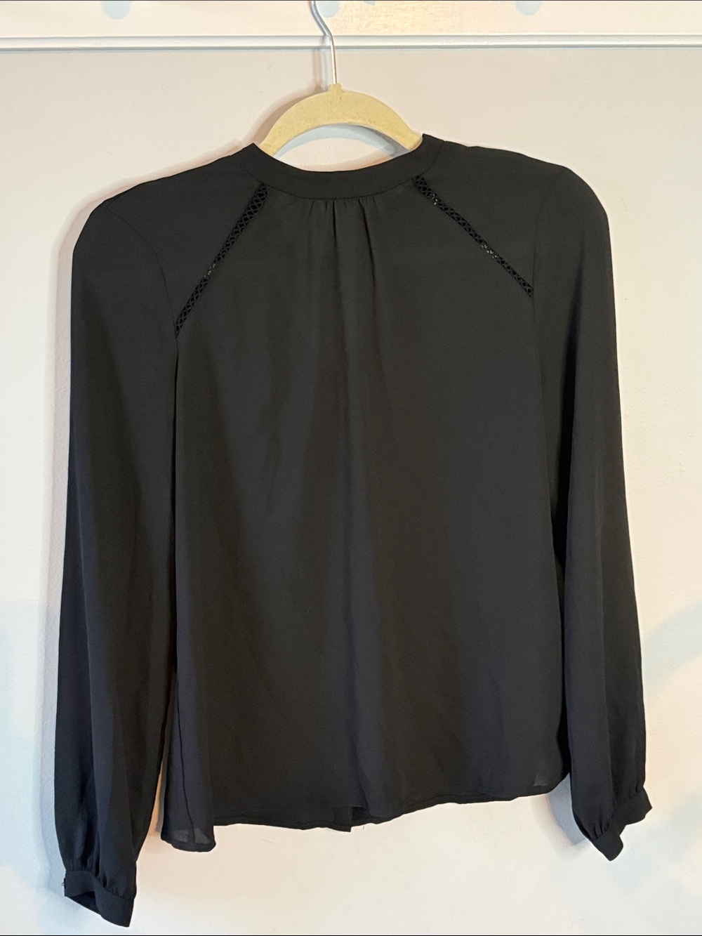 Express Black Timeless Blouse Button up Back